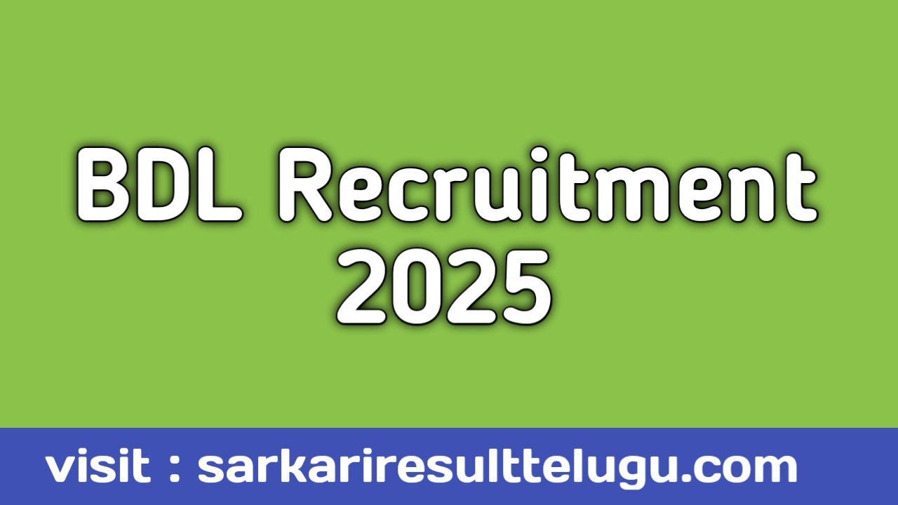 BDL Recruitment