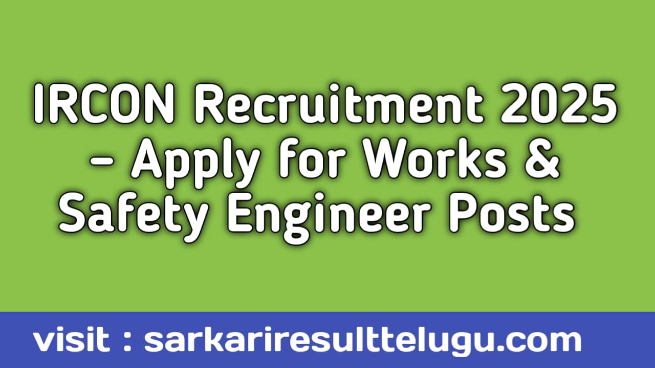 IRCON Recruitment