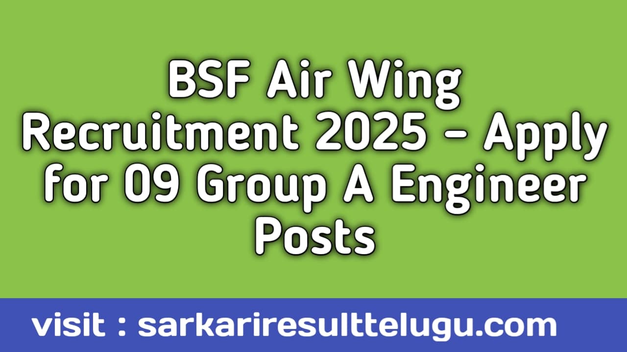 BSF Air Wing Recruitment